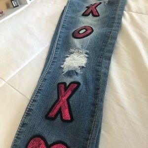 Betsey Johnson XOX Sequin Jeans